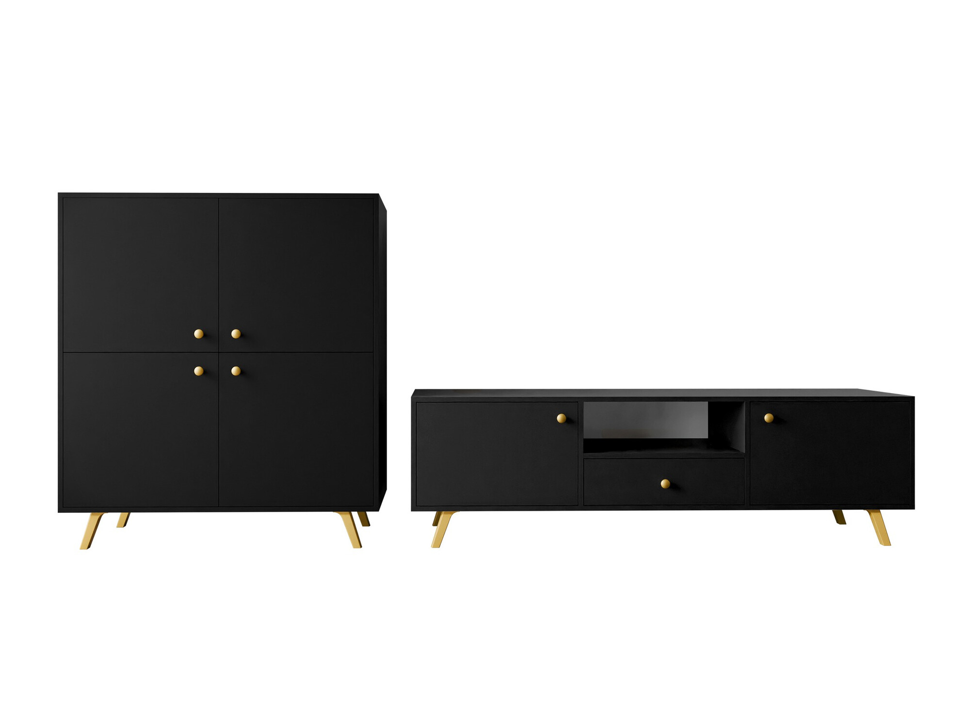 Nappali szett Monfera 105 (Fekete)