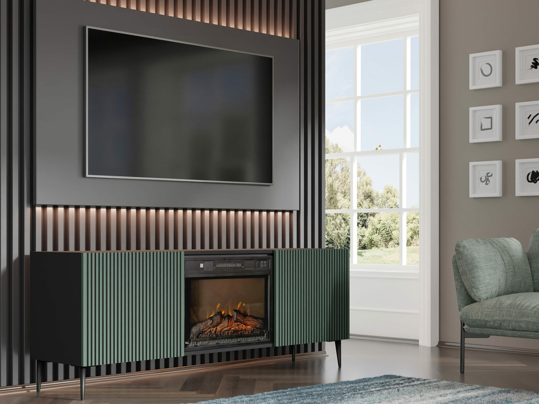 Szekrény Talsalu 111 (Zöld)