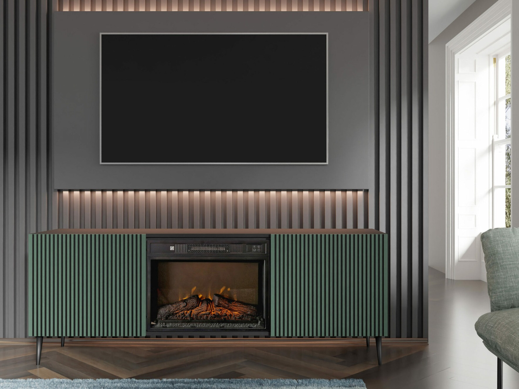 Szekrény Talsalu 111 (Zöld)