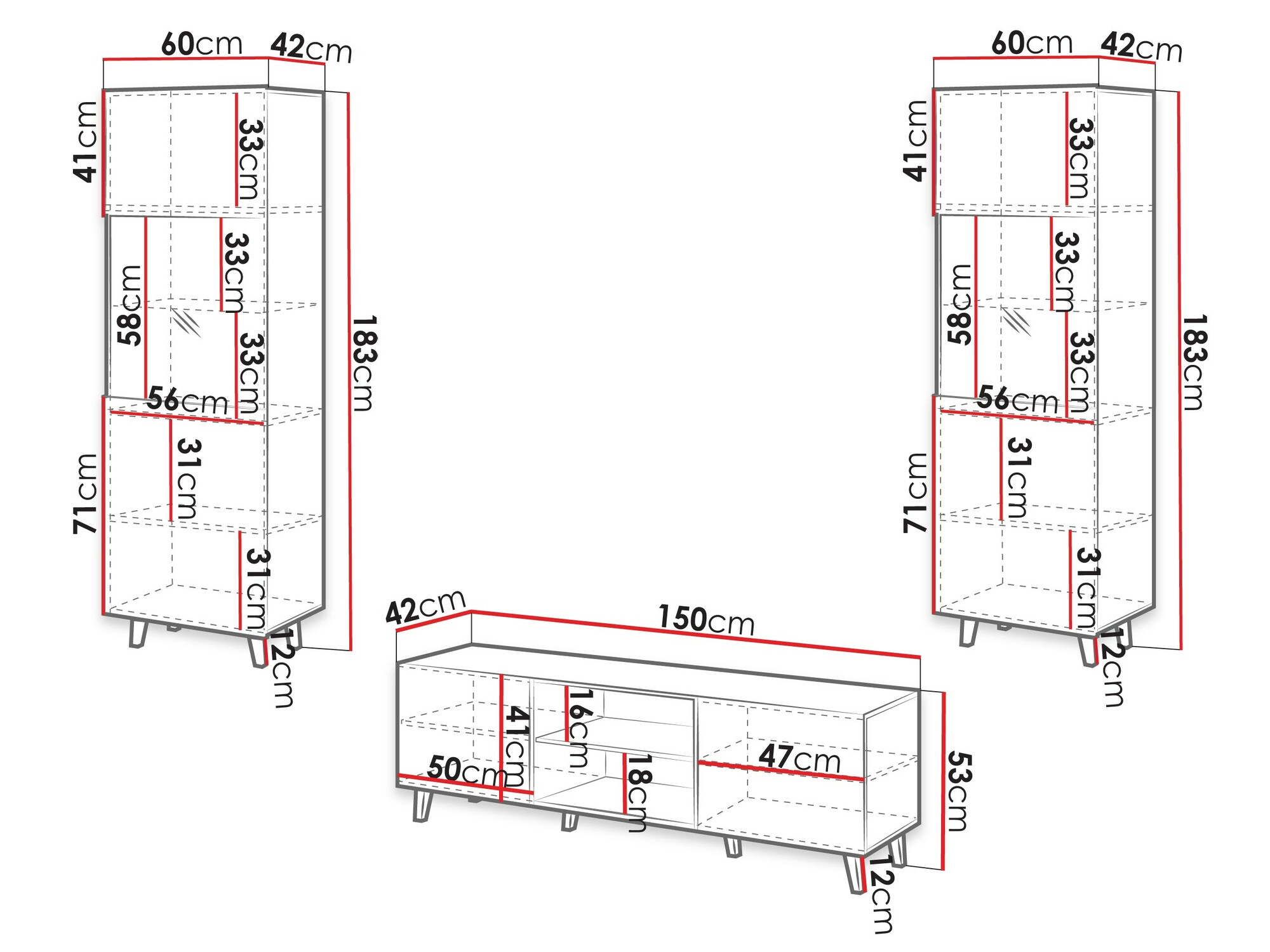 Nappali szett Remeta 110 (Antracit)