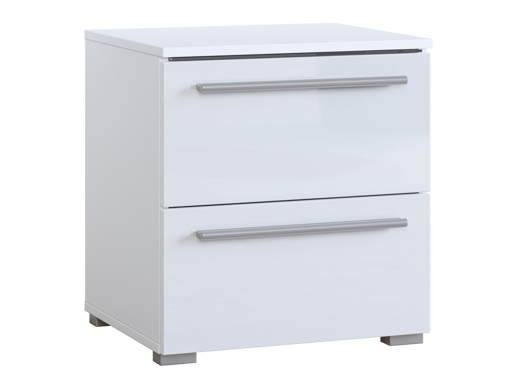 Éjjeliszekrény Torvire 122 (Fehér + Fényes fehér)