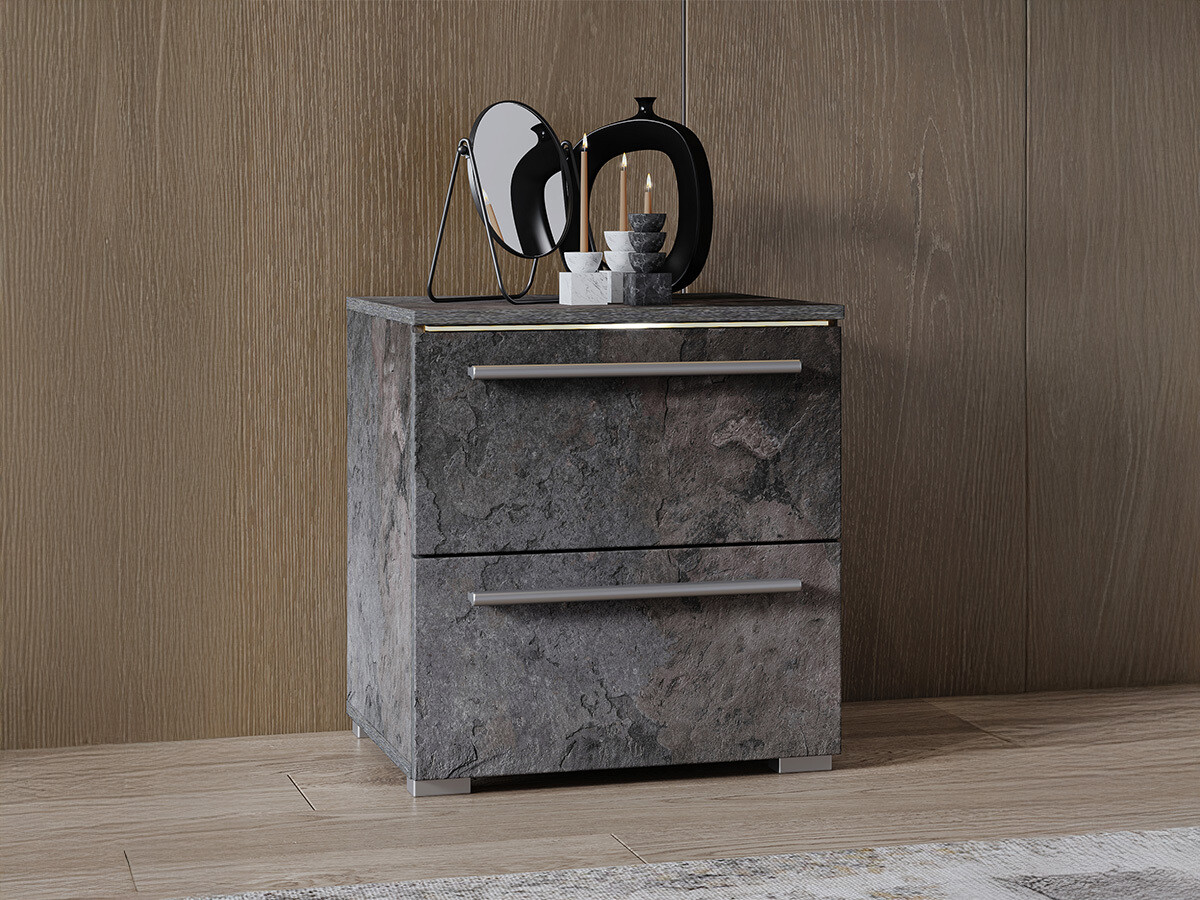 Éjjeliszekrény Torvire 122 (Sötét beton)
