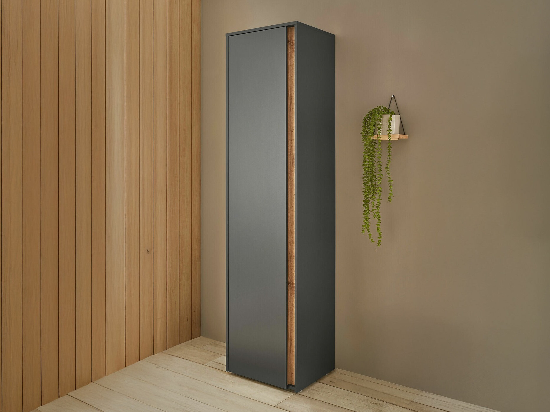 Gardróbszekrény Elbsori 160 (Antracit)