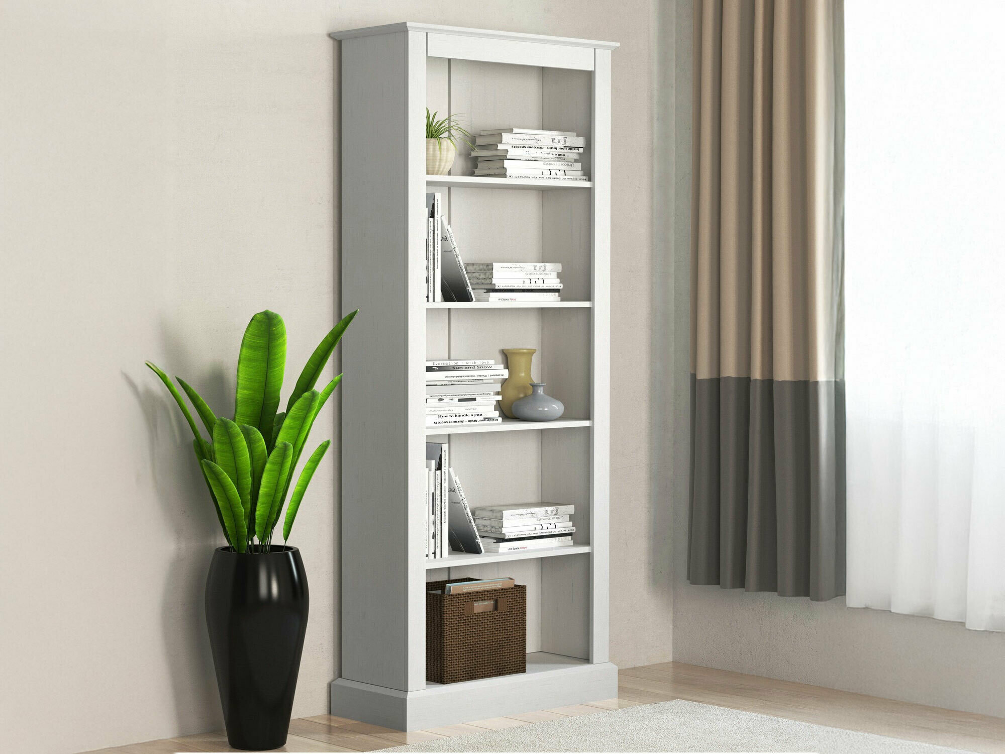 Könyvespolc Caltola 107 (Fehér)