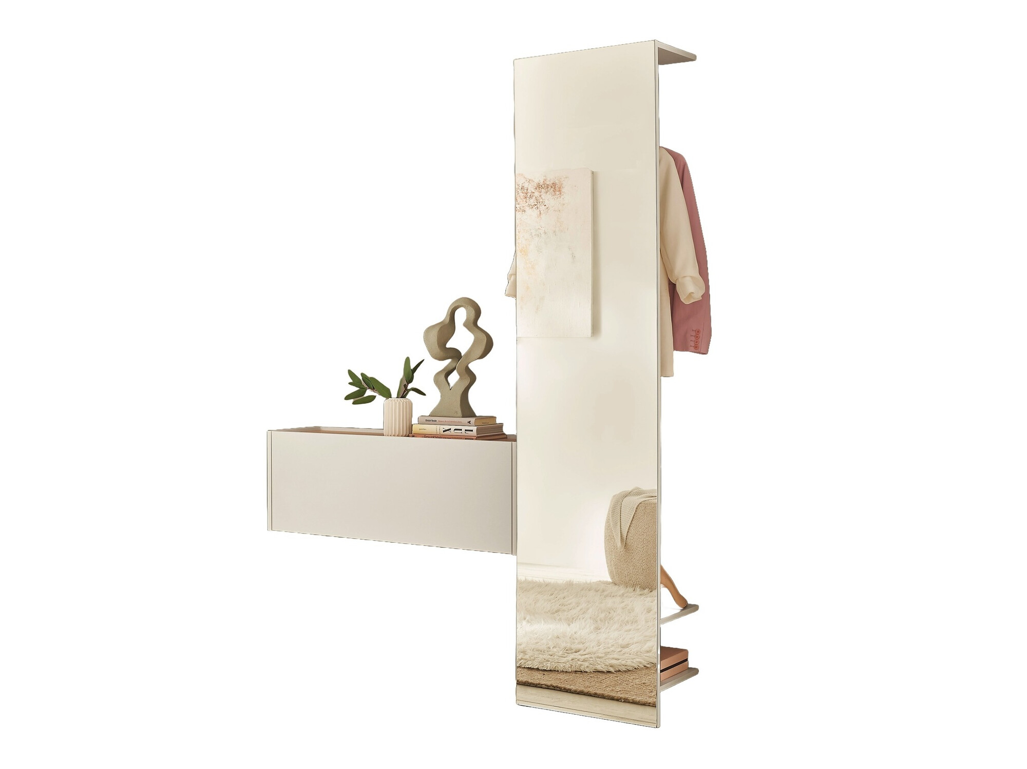 Előszoba garnitúra Elbsori 166 (Fehér)