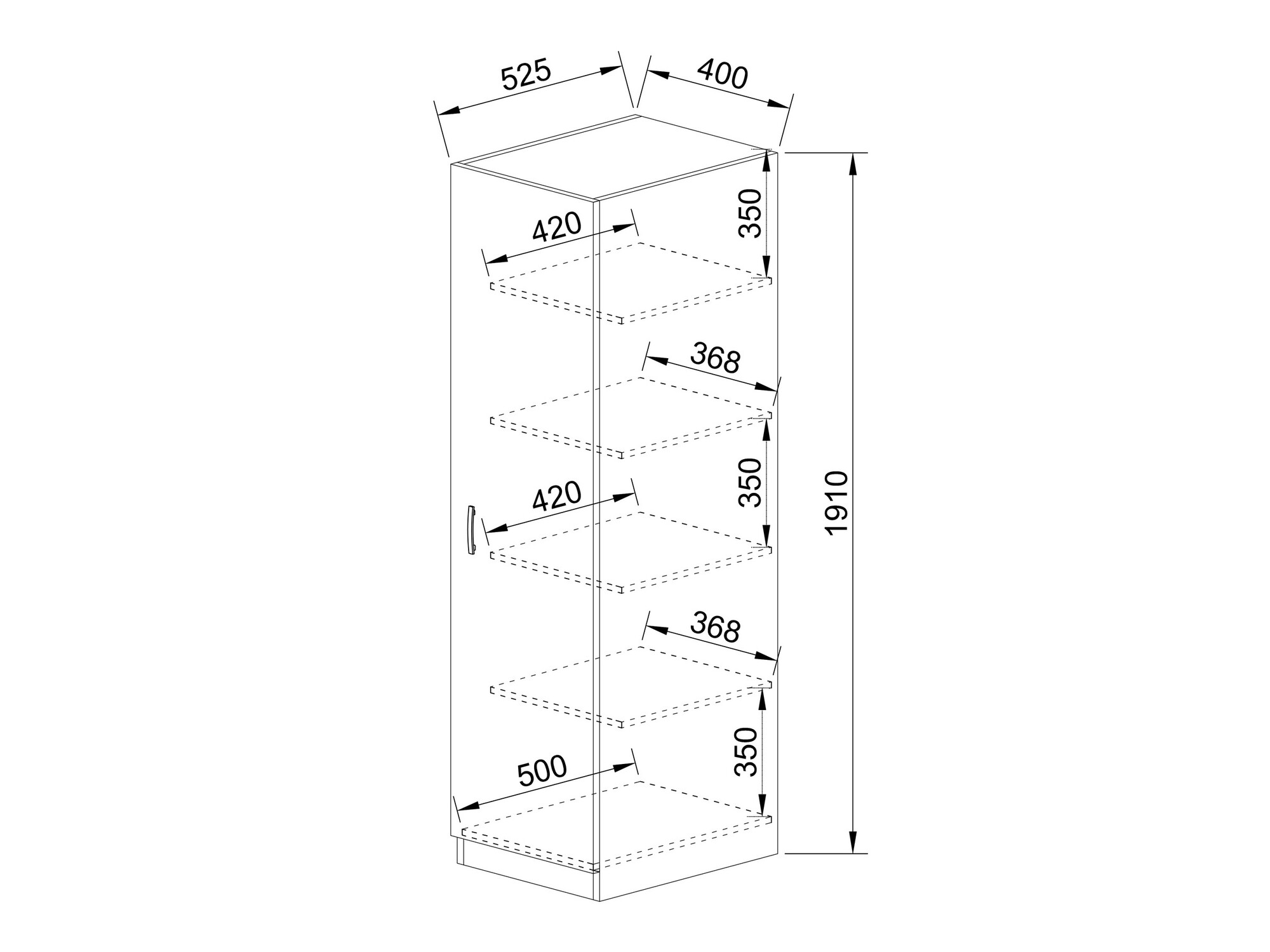 Könyvespolc Etfela 110 (Sonoma tölgy)
