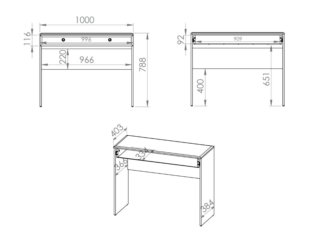 Konzolasztal Romlevo 104