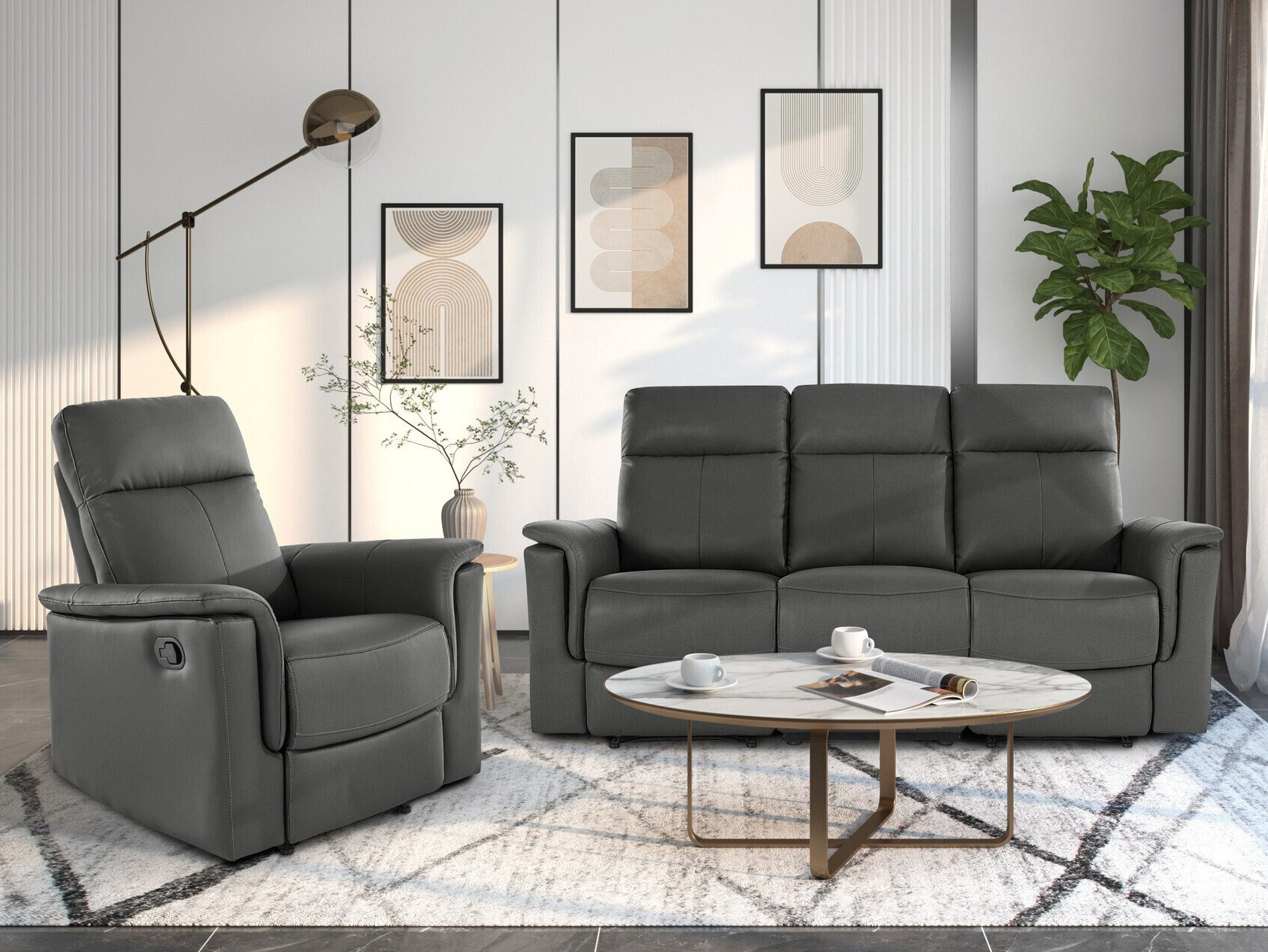 Relax fotelágy Denton 1372 (Szürke)