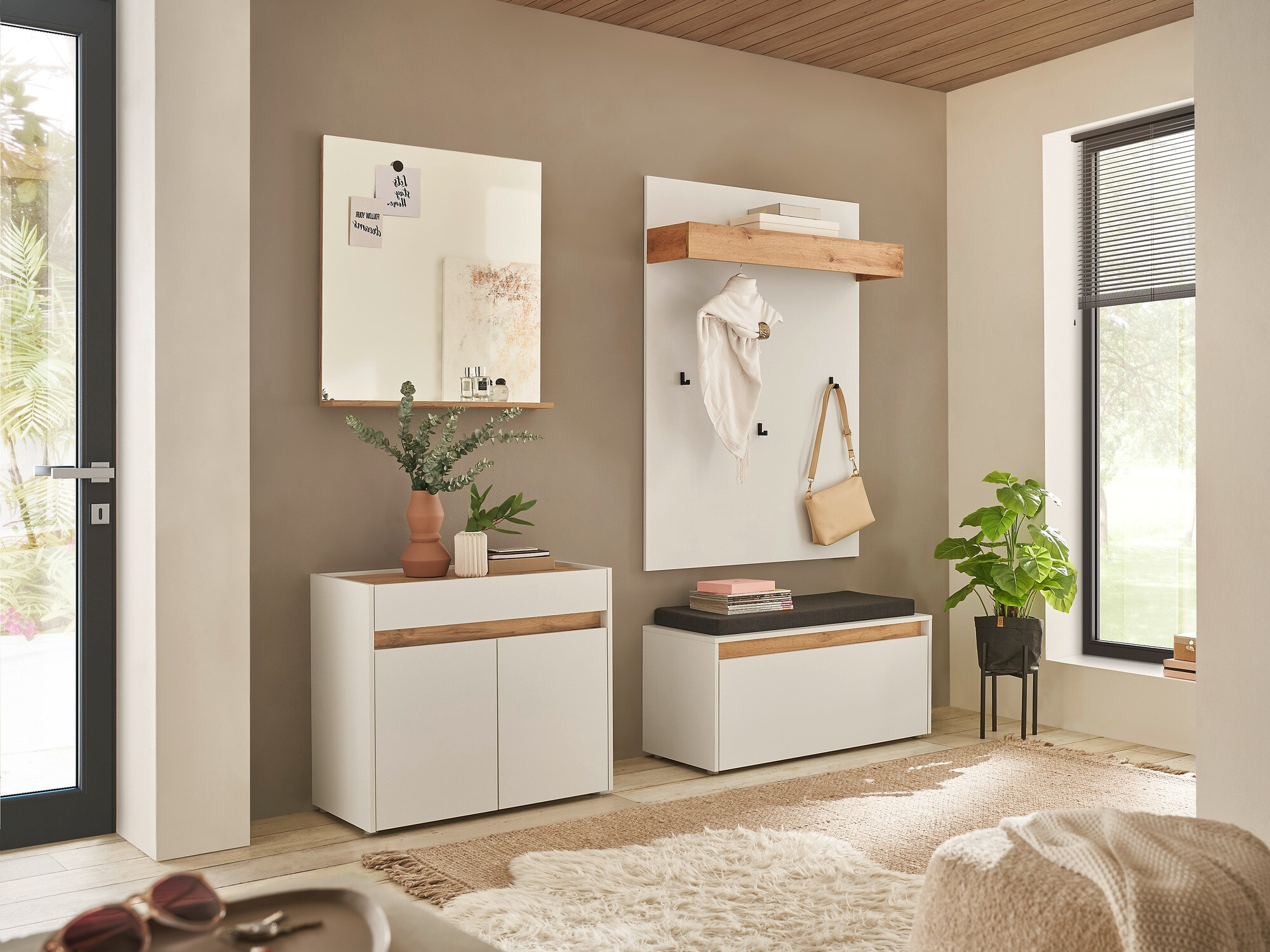 Előszoba garnitúra Elbsori 168 (Fehér)