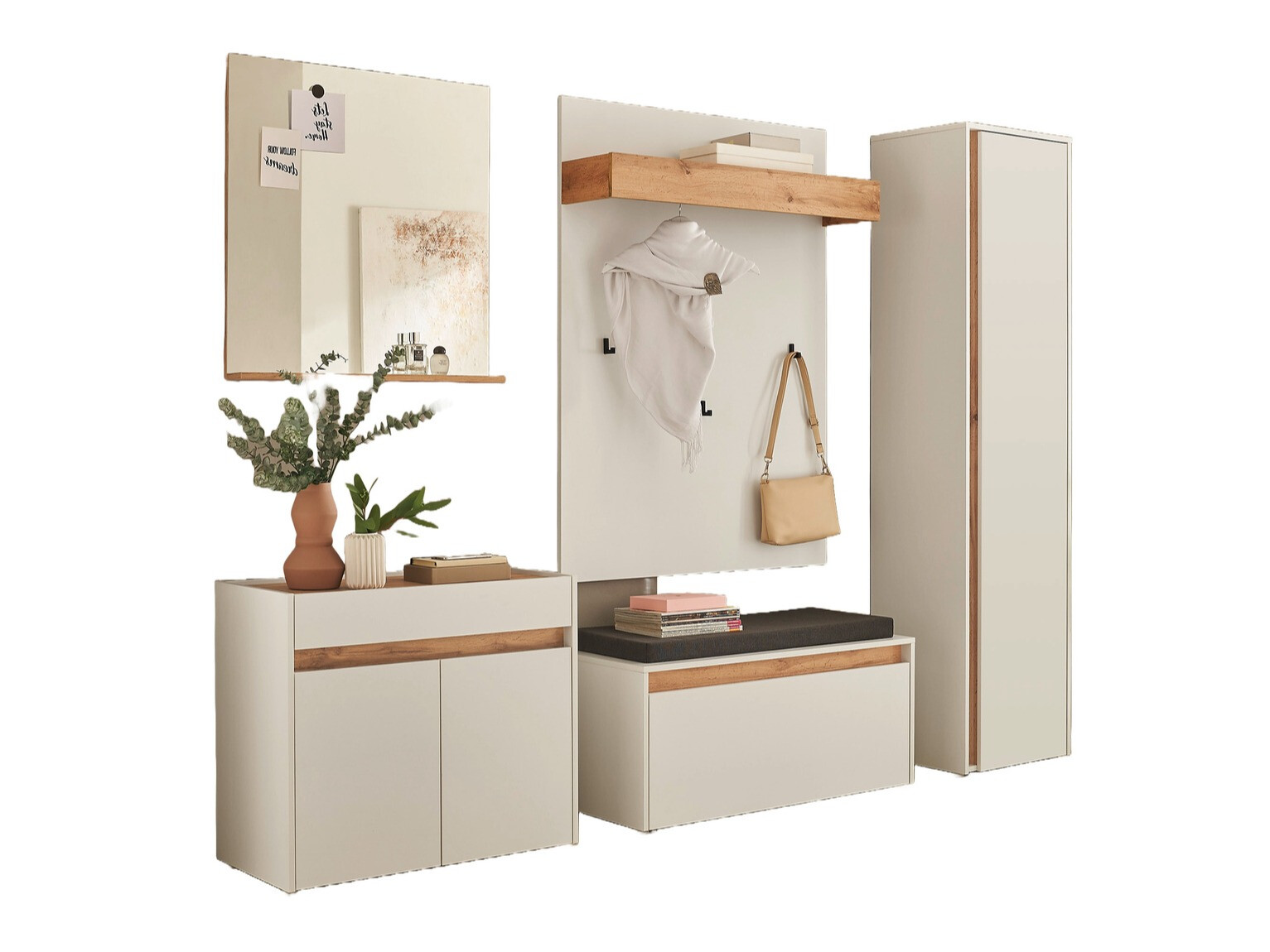 Előszoba garnitúra Elbsori 168 (Fehér)