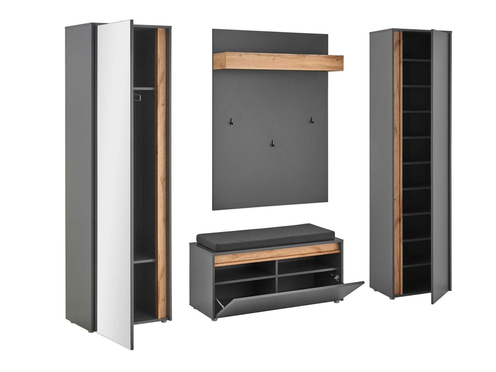 Előszoba garnitúra Elbsori 169 (Antracit)