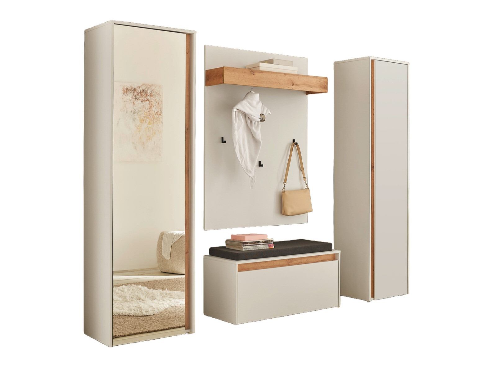 Előszoba garnitúra Elbsori 169 (Fehér)