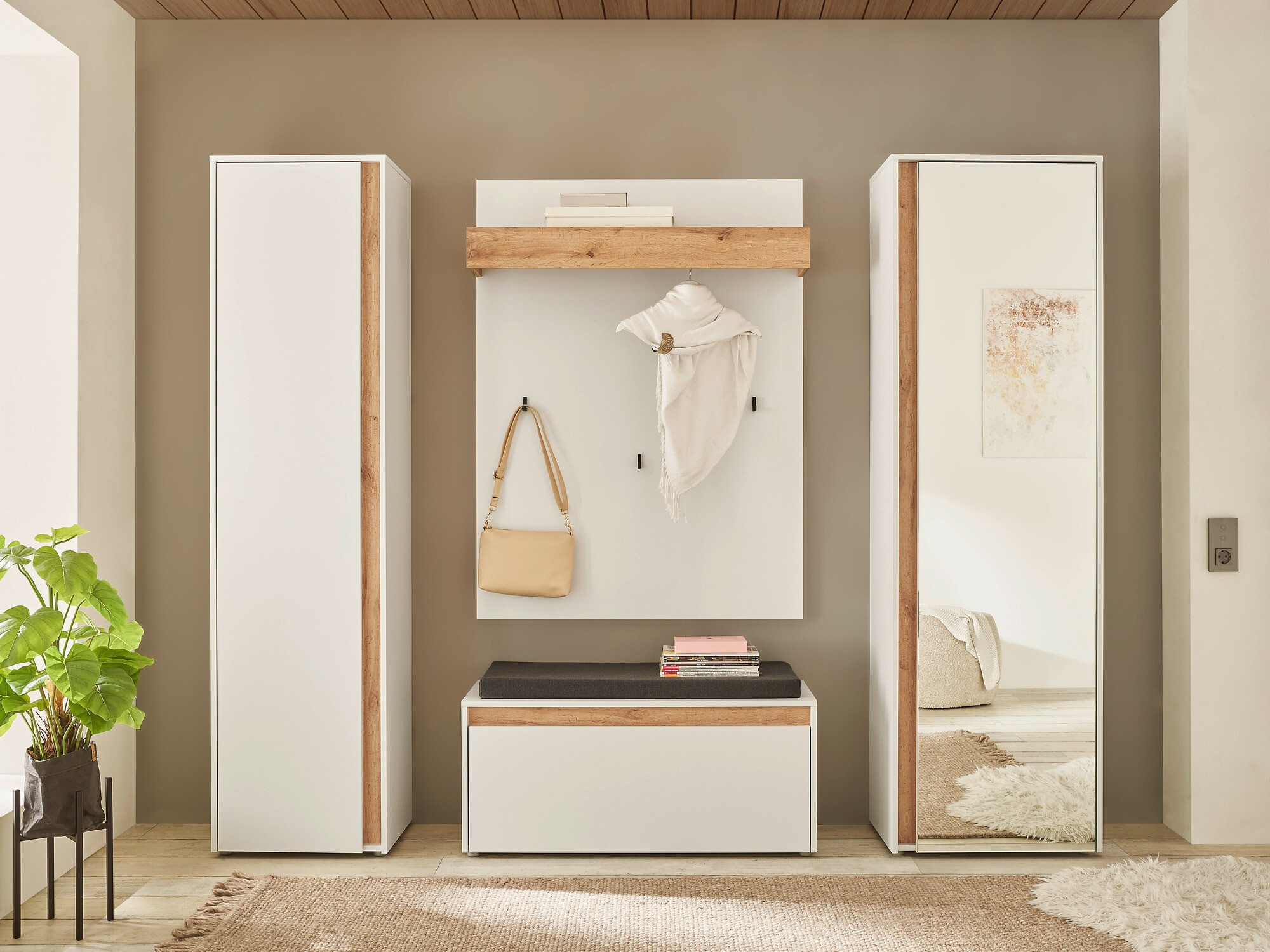 Előszoba garnitúra Elbsori 169 (Fehér)