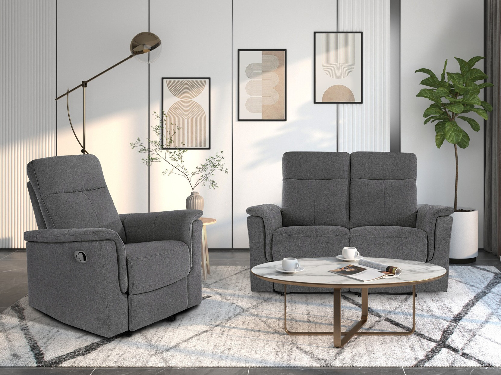 Relax kanapé Denton 1421 (Antracit)