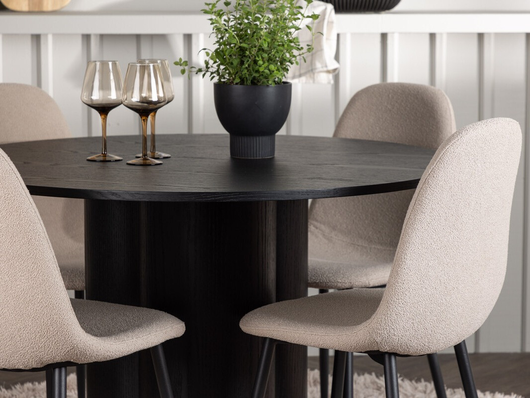 Étkezőgarnitúra Dallas 4578 (Fekete)