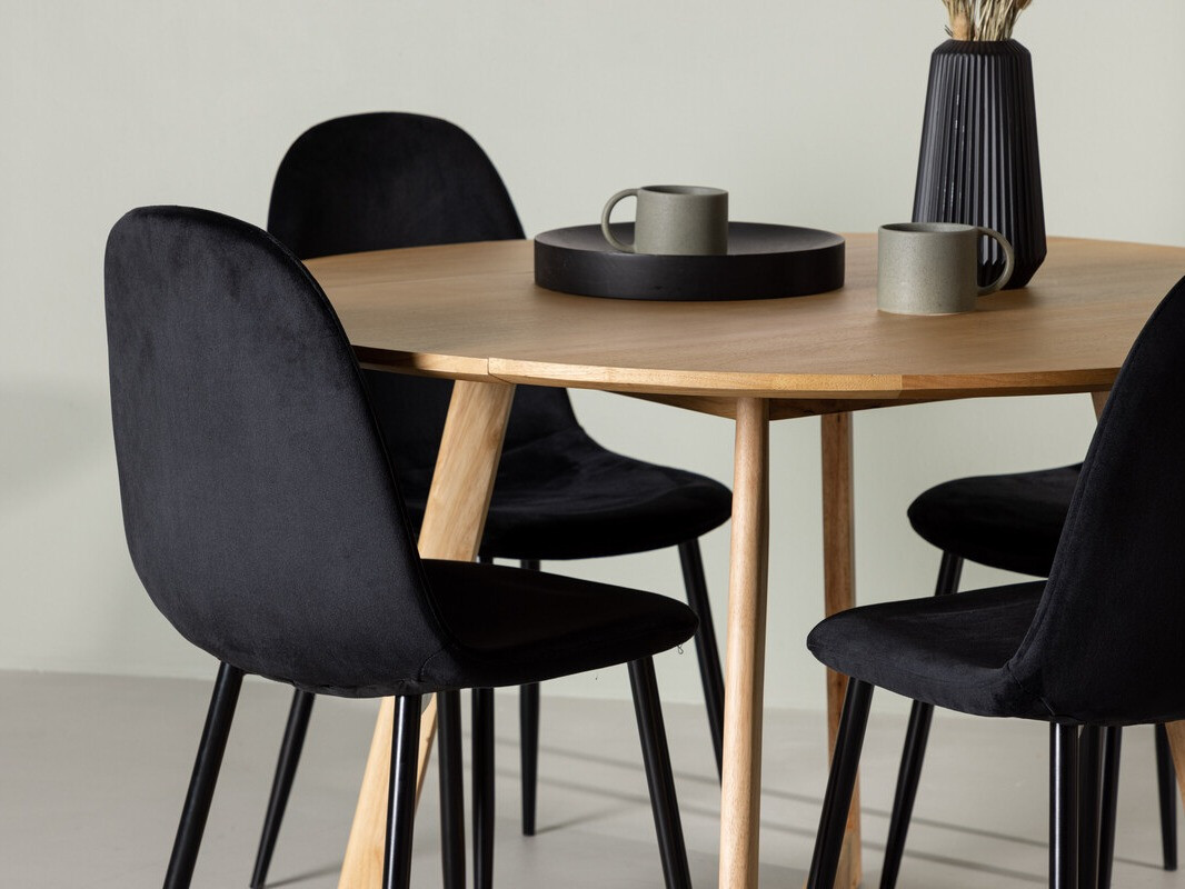 Étkezőgarnitúra Dallas 4580 (Fekete)