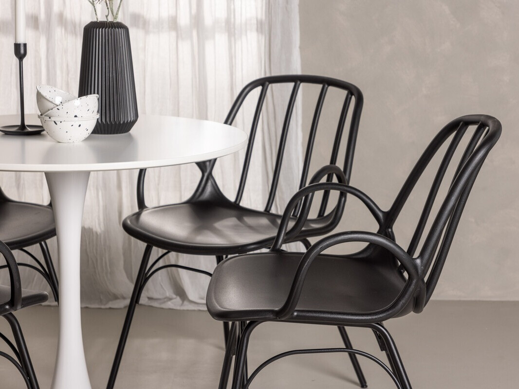 Étkezőgarnitúra Dallas 4588 (Fekete)