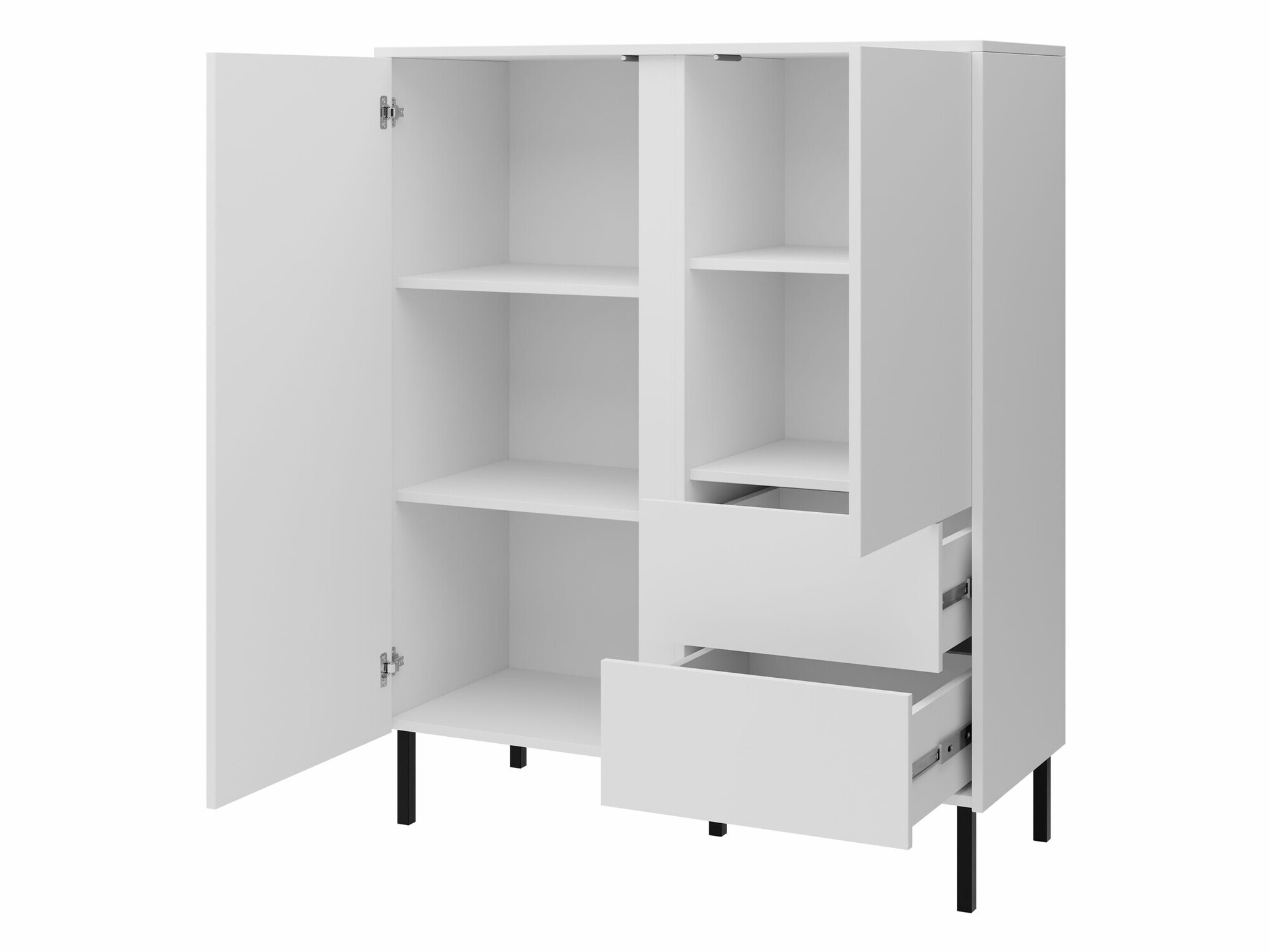 Komód Lumiri 100 (Tölgy + Fekete)