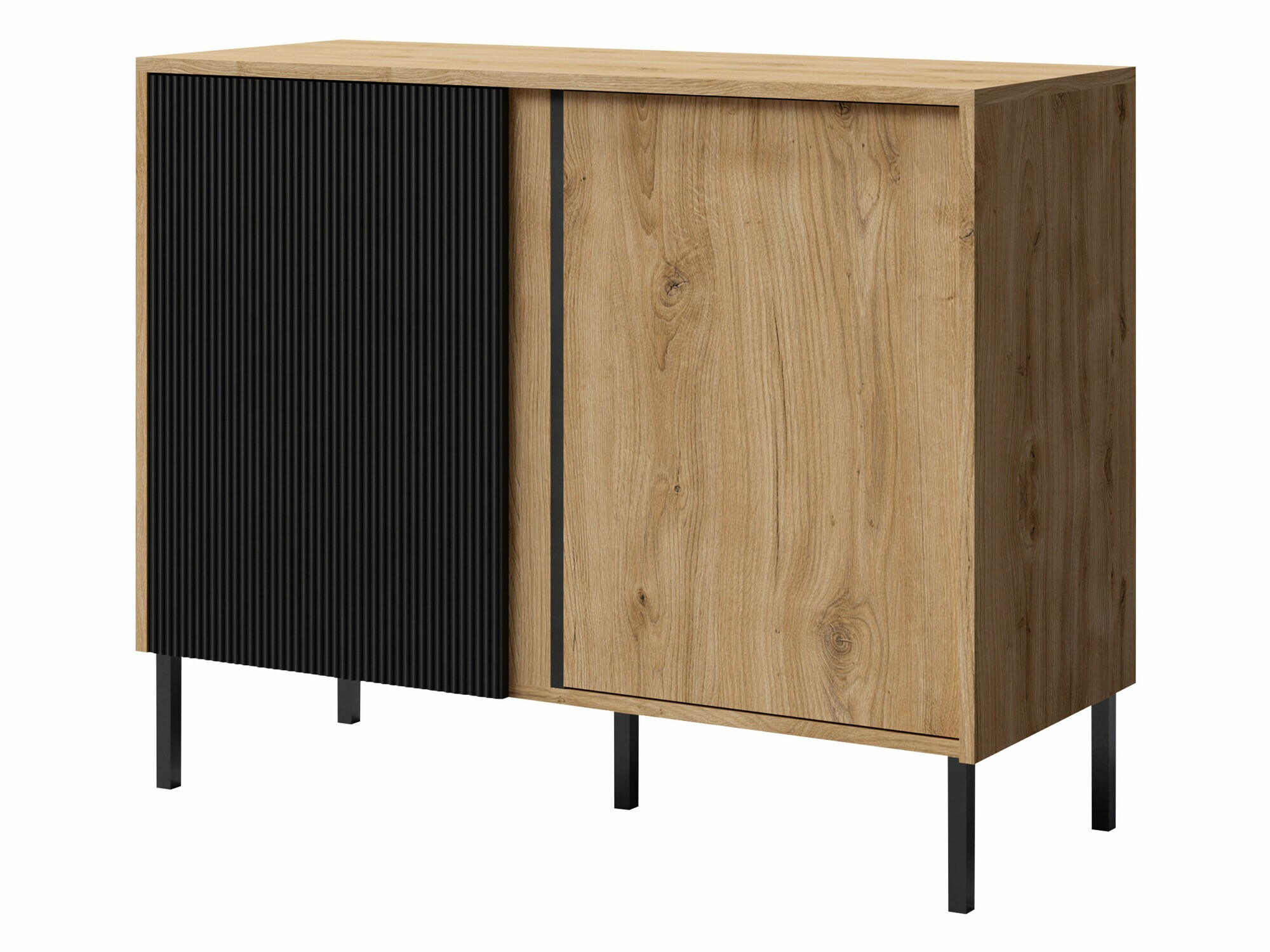 Szekrény Lumiri 103 (Tölgy + Fekete)