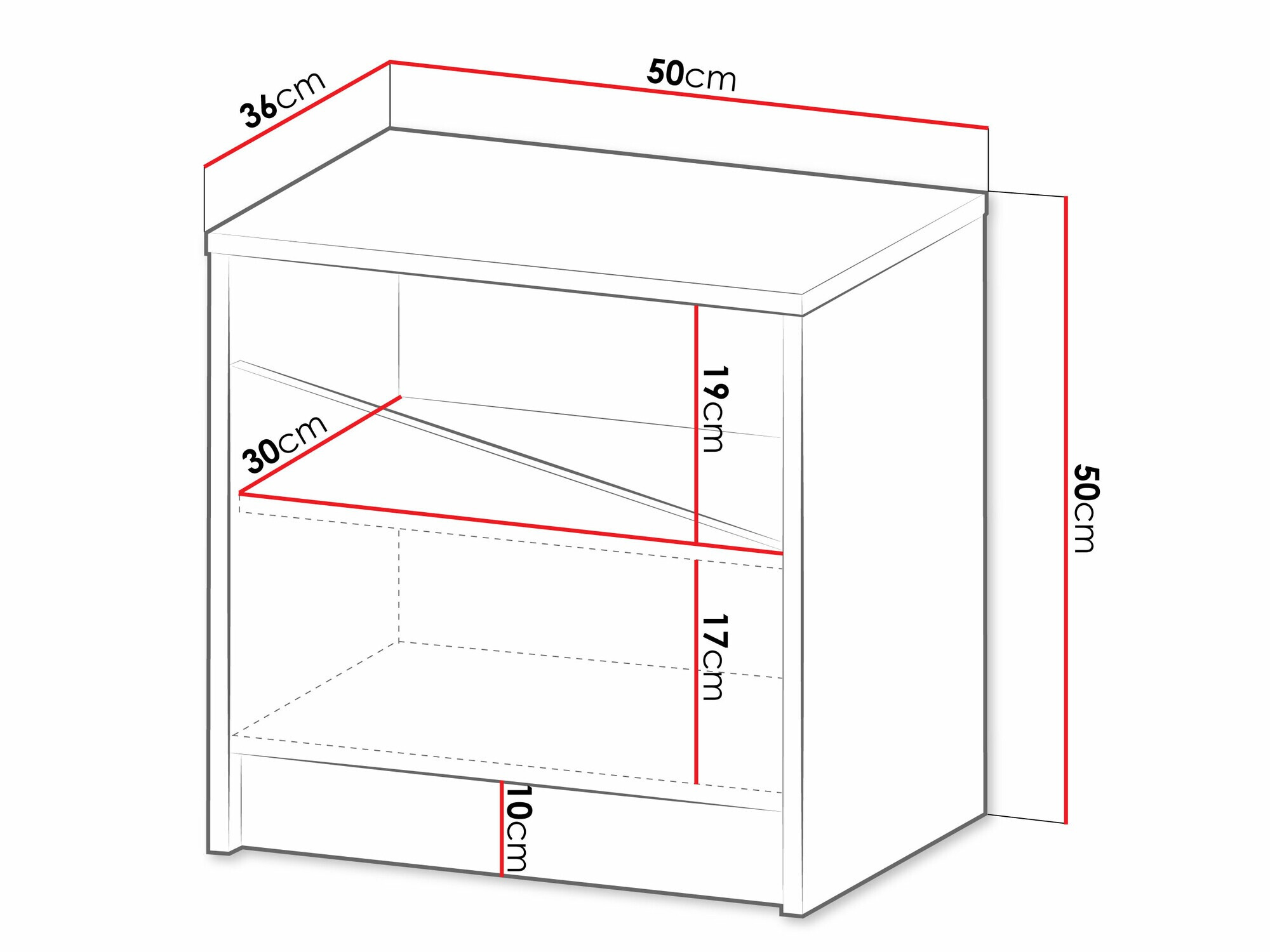 Éjjeliszekrény Tenreme 105 (Bézs + Tölgy)