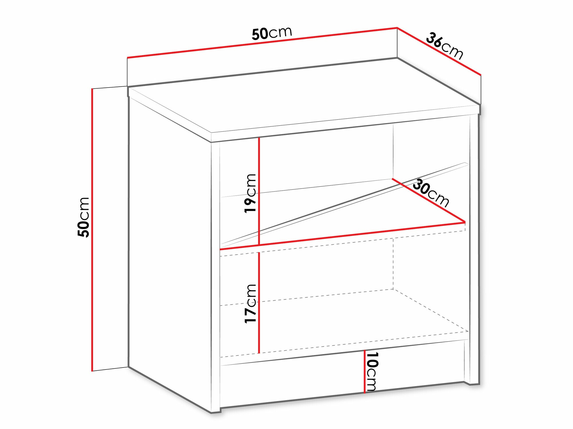 Éjjeliszekrény Tenreme 106 (Bézs + Tölgy)