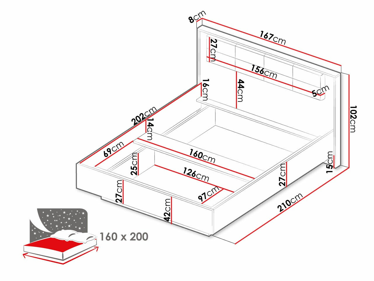 Ágy Flodale 103 (Nem)