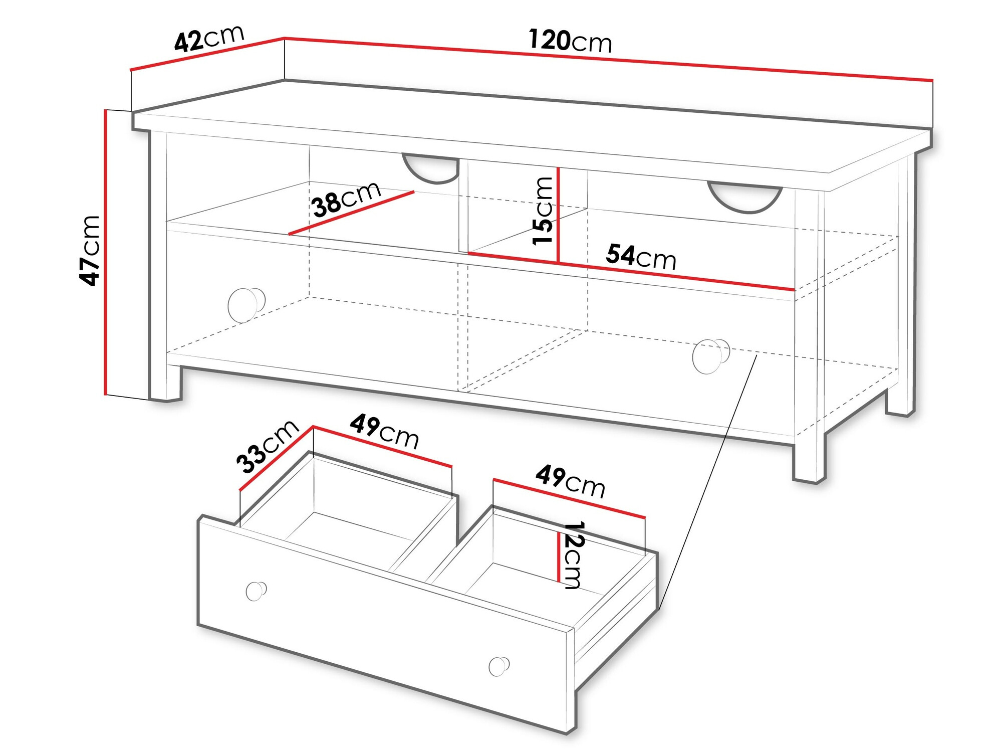 TV-állvány Fresno 109