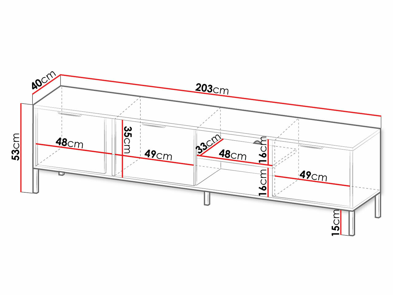 TV-állvány Velsoru 105
