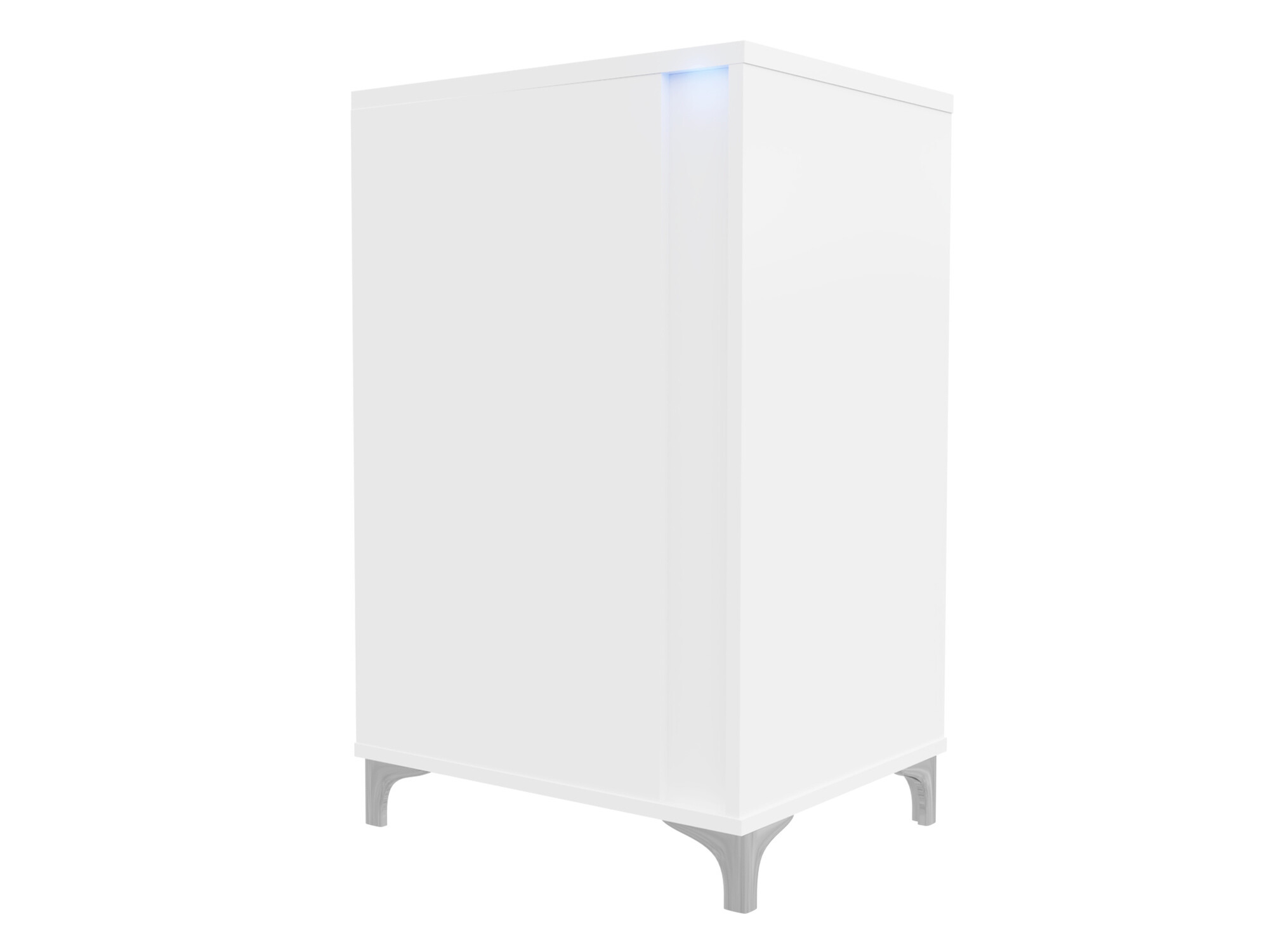 Szekrény Florem I (Fehér + Fényes fehér)