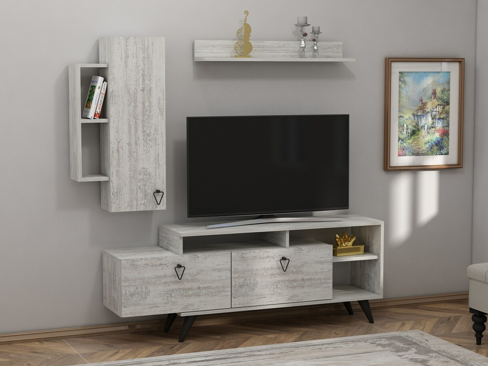 Nappali szett Kailua 2294 (Szürke)