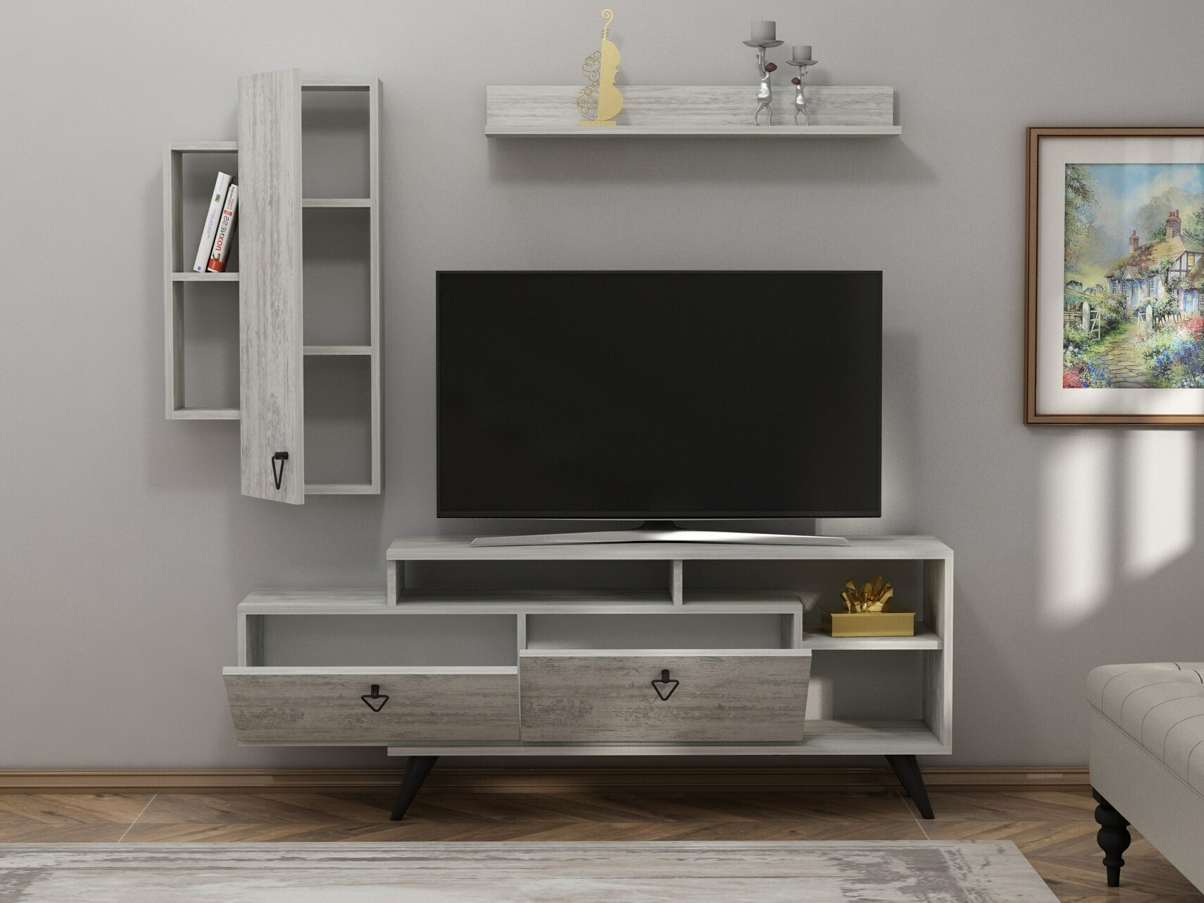 Nappali szett Kailua 2294 (Szürke)