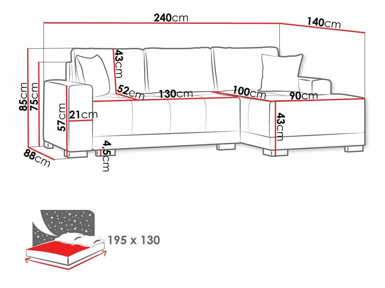 Sarokkanapé Columbus 103