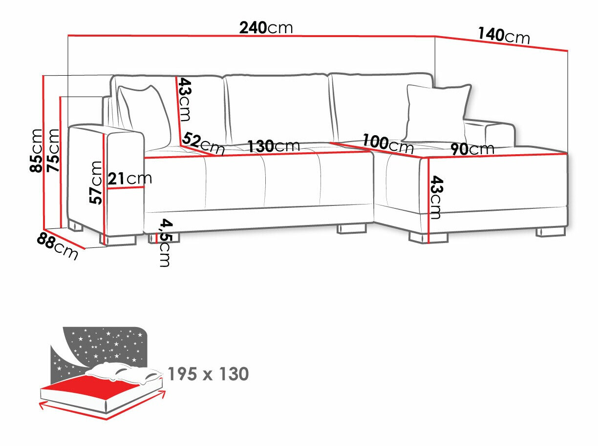 Sarokkanapé Columbus 103