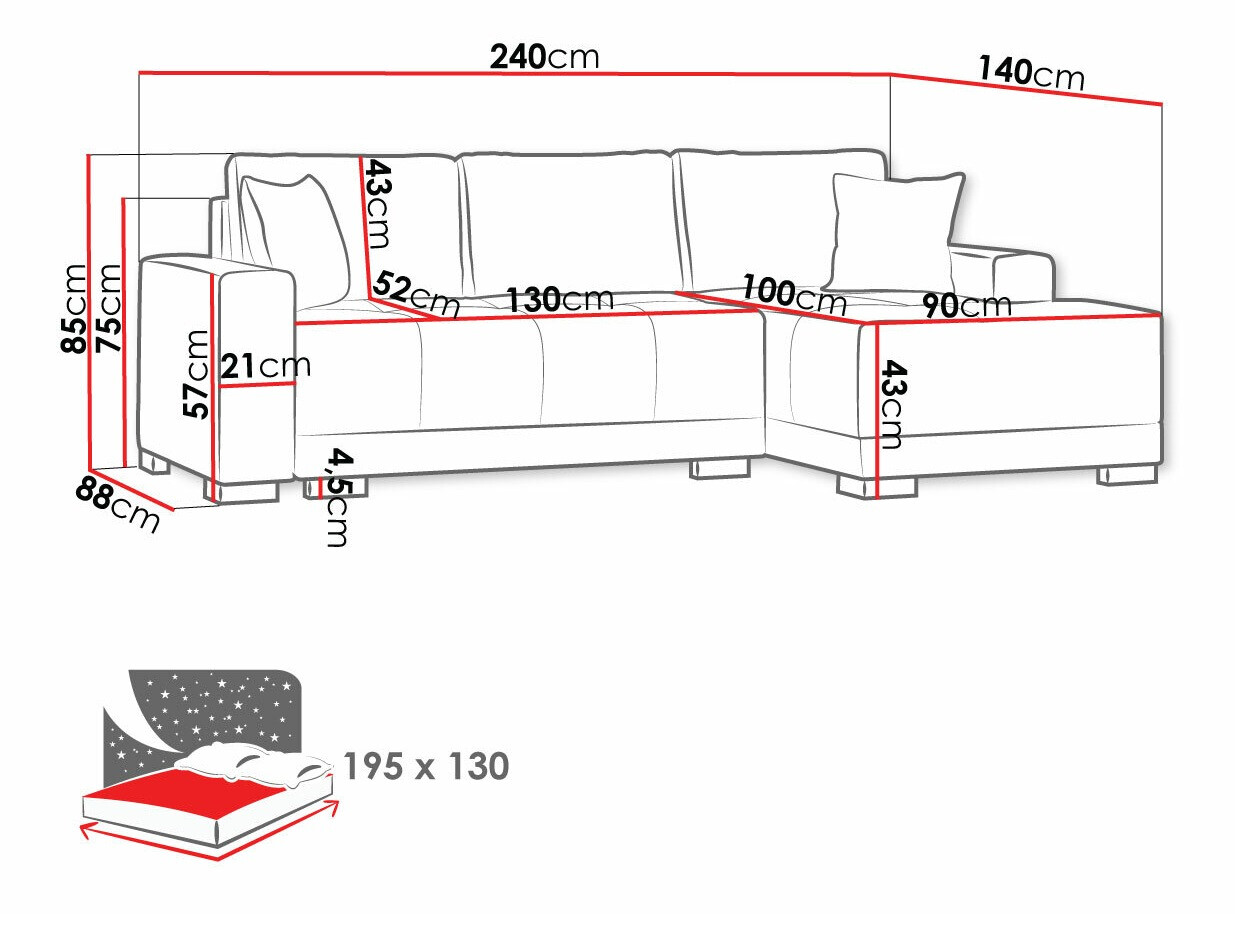 Sarokkanapé Columbus 103