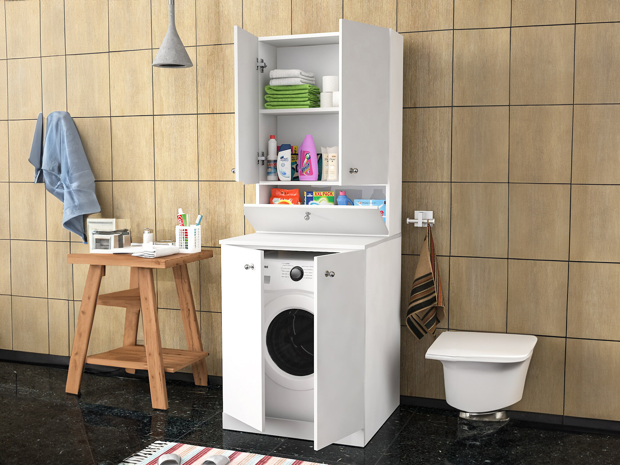 Fürdőszoba polc Kailua 2317 (Fehér)