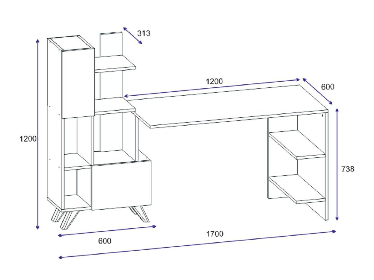 Íróasztal Kailua 2316