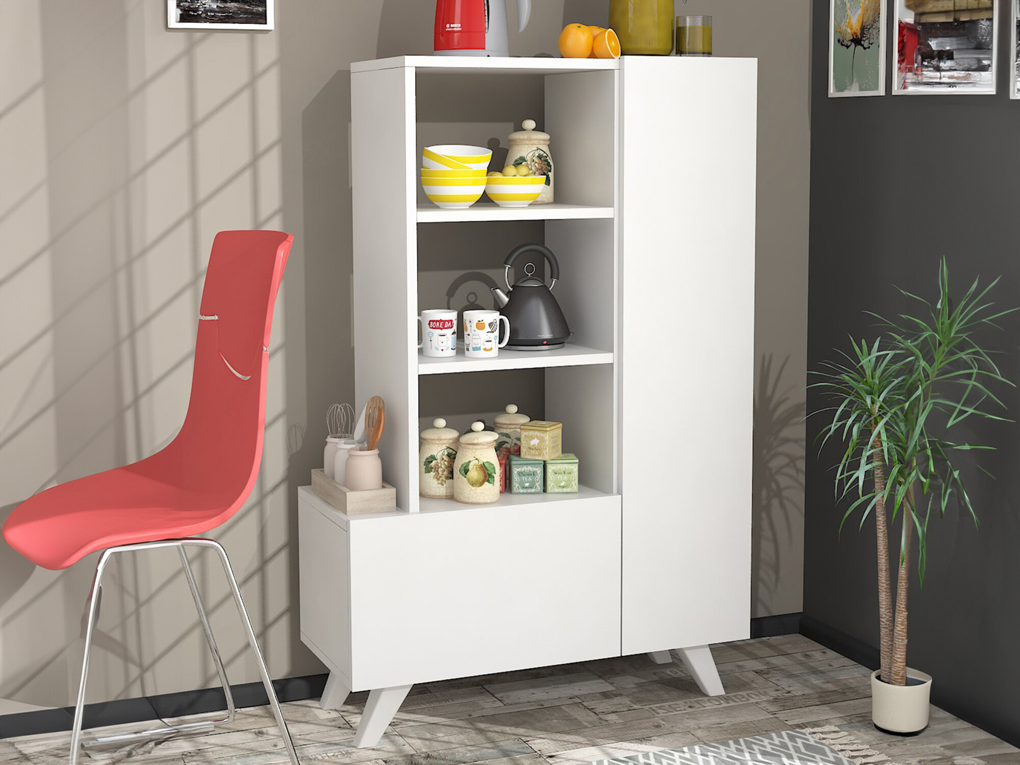 Szekrény Kailua 2318 (Fehér)