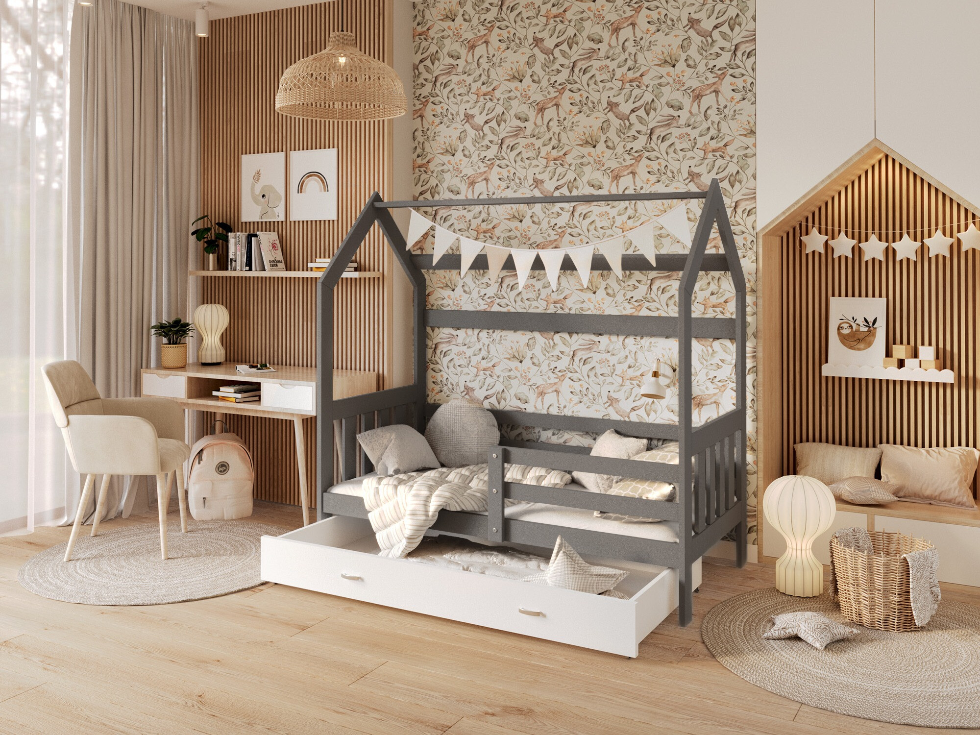 Ágy Aurora 122 (Szürke)