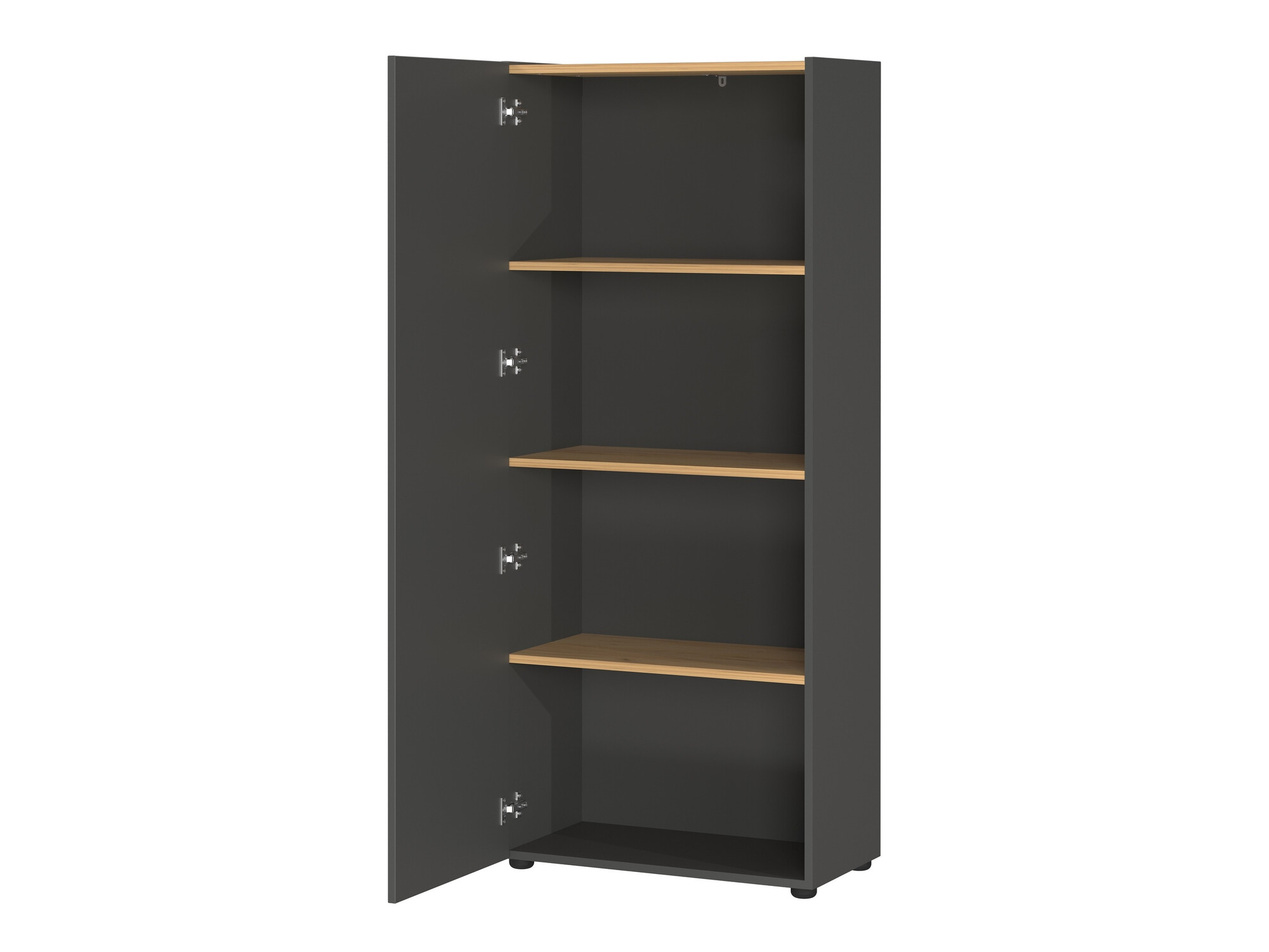 Könyvespolc Evarsoa 104 (Grafit + Navarra tölgy)