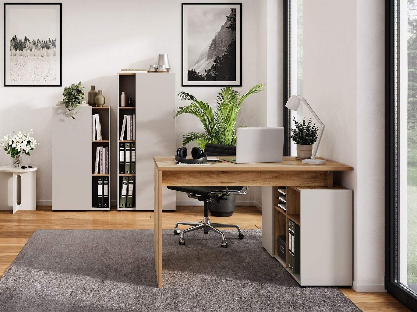 Otthoni iroda készlet Evarsoa 105 (Kasmír + Navarra tölgy)