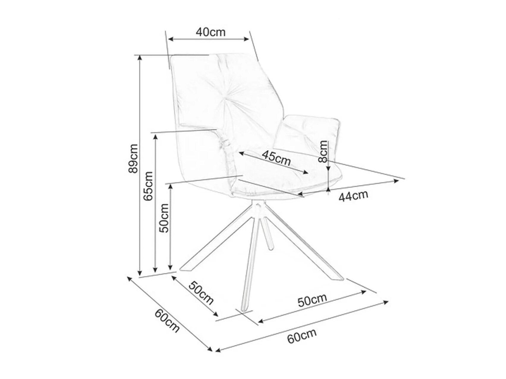 Szék Detroit 653 (Bézs)
