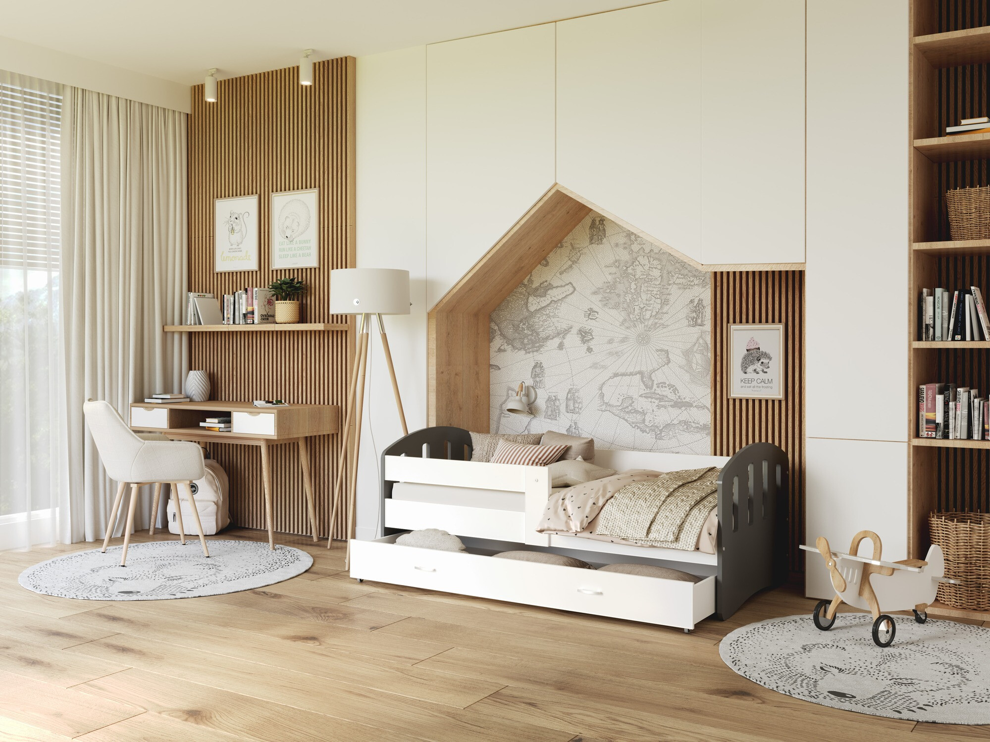 Ágy Aurora 133 (Szürke)