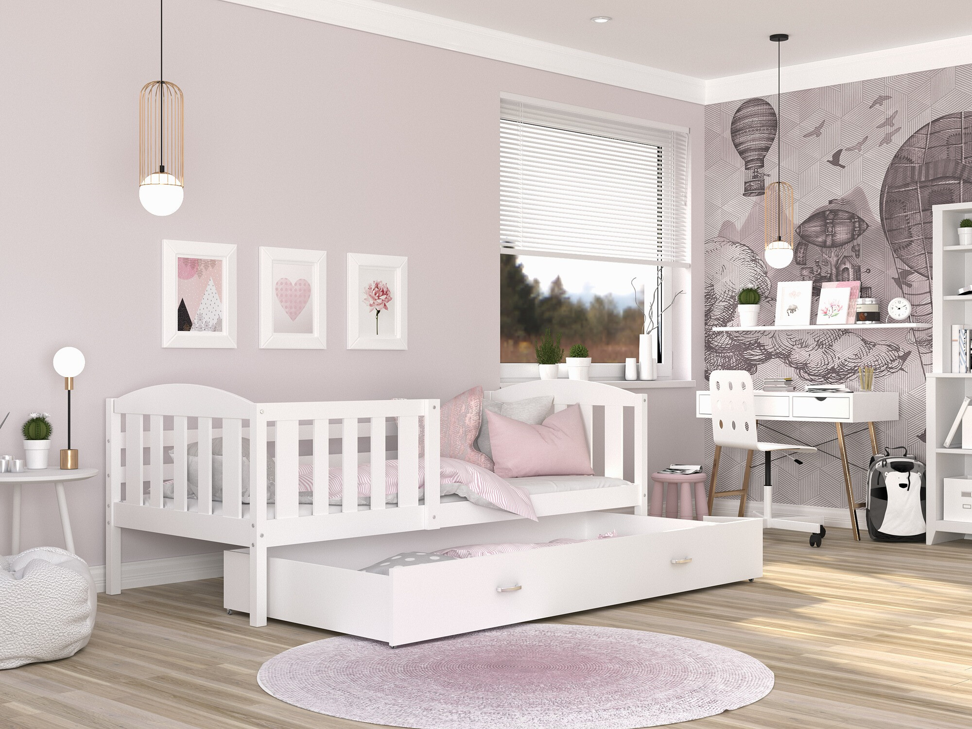 Ágy Aurora 126 (Fehér)