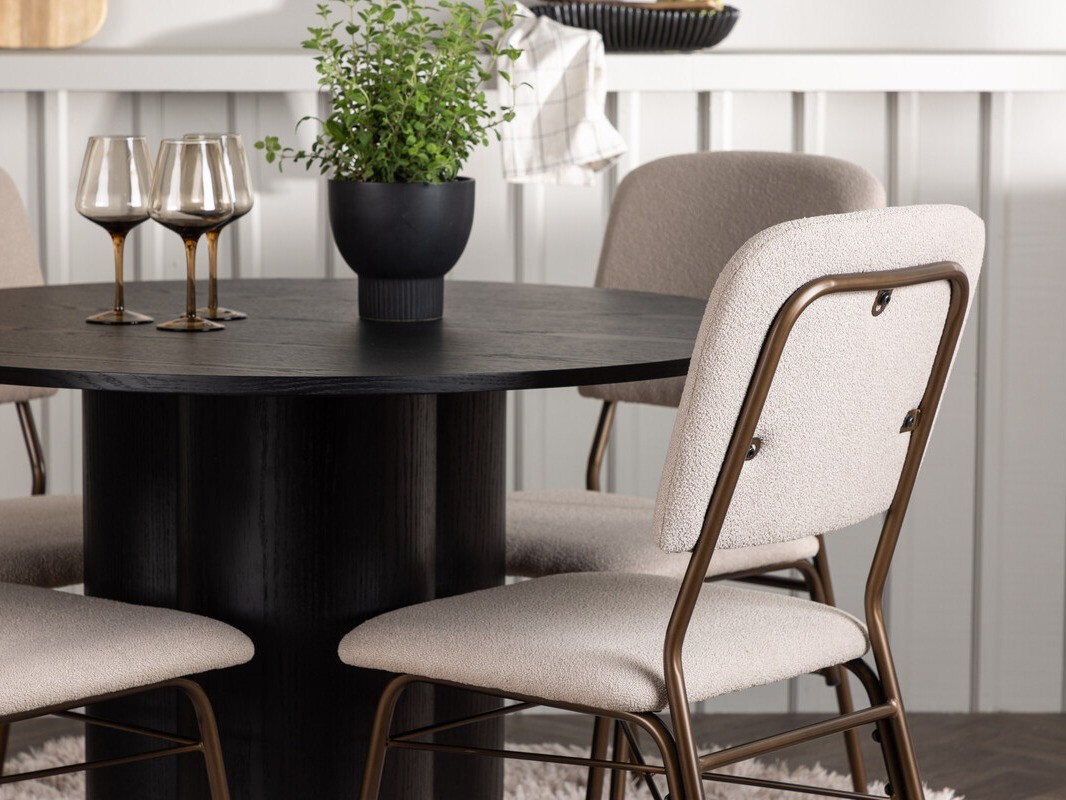 Étkezőgarnitúra Dallas 4606 (Fekete)