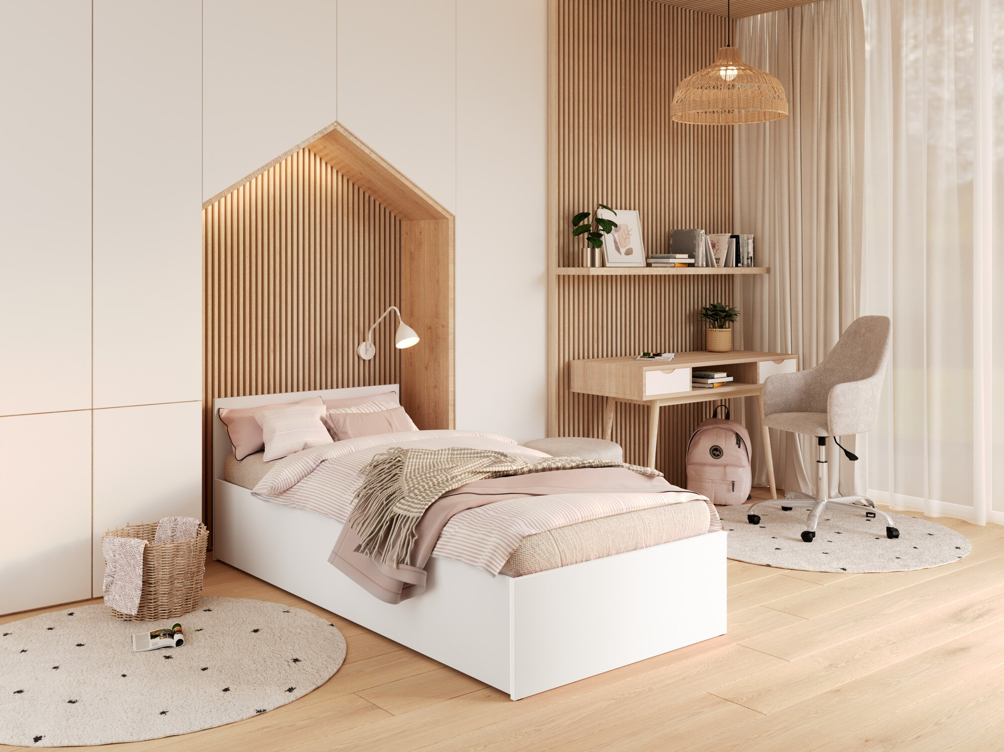 Ágy Aurora 157 (Fehér)