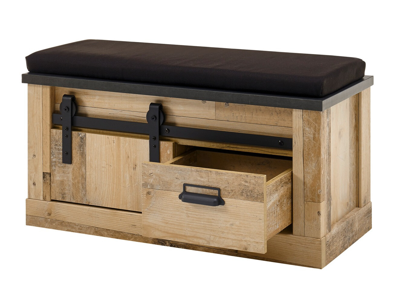 Előszoba garnitúra Cirtale 130 (Érett tölgy + Antracit)