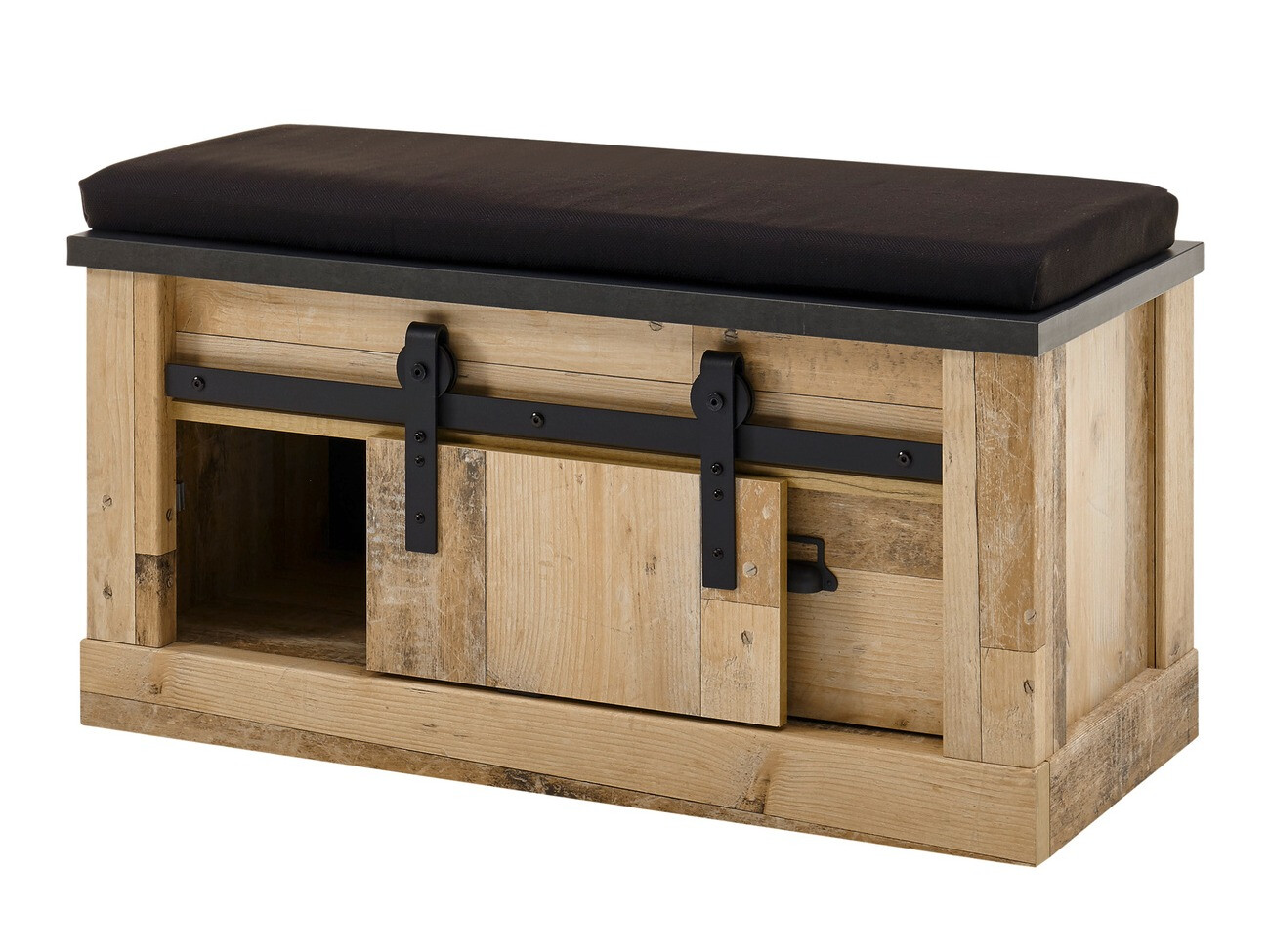 Előszoba garnitúra Cirtale 130 (Érett tölgy + Antracit)