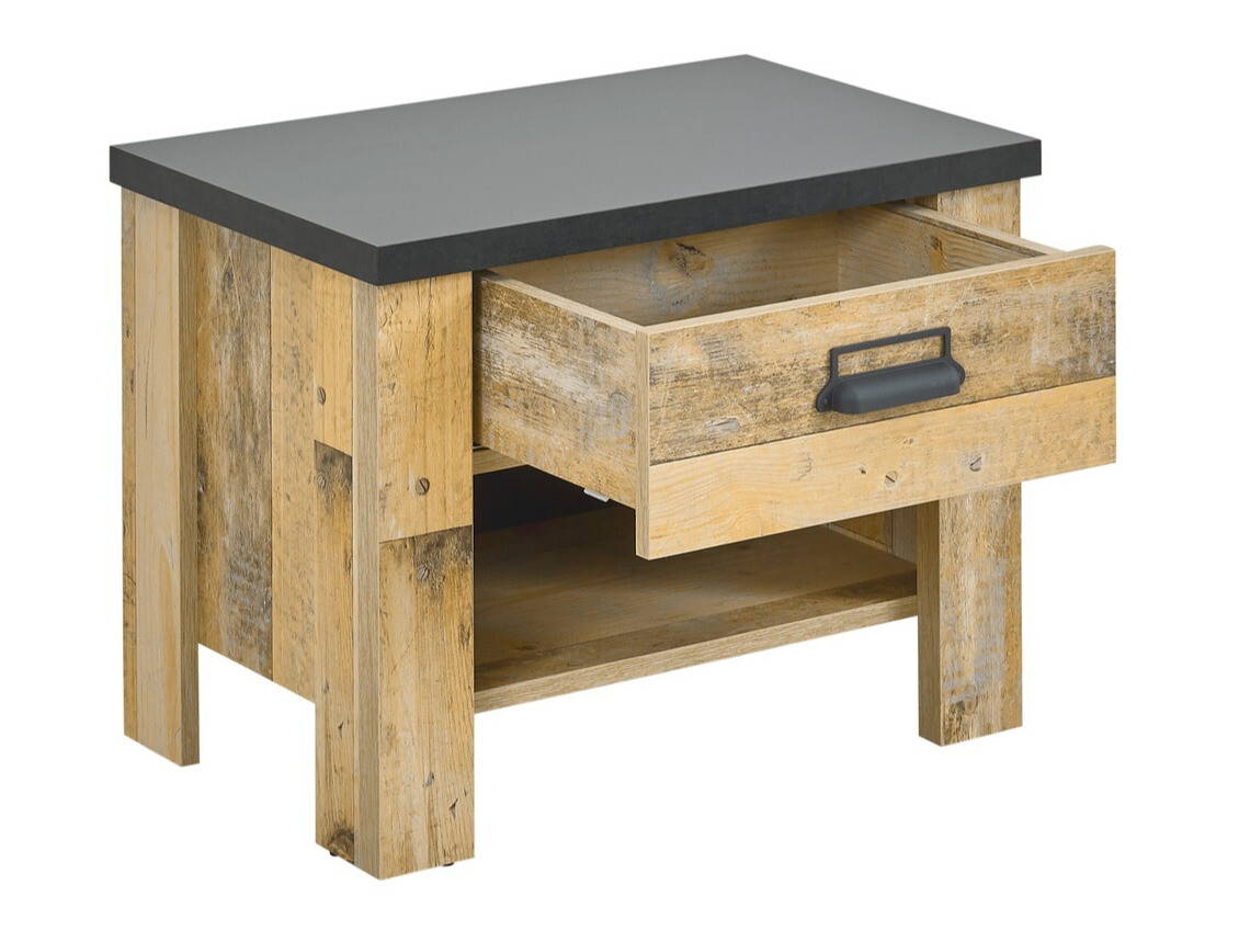 Hálószoba garnitúra Cirtale 128 (Érett tölgy + Antracit)