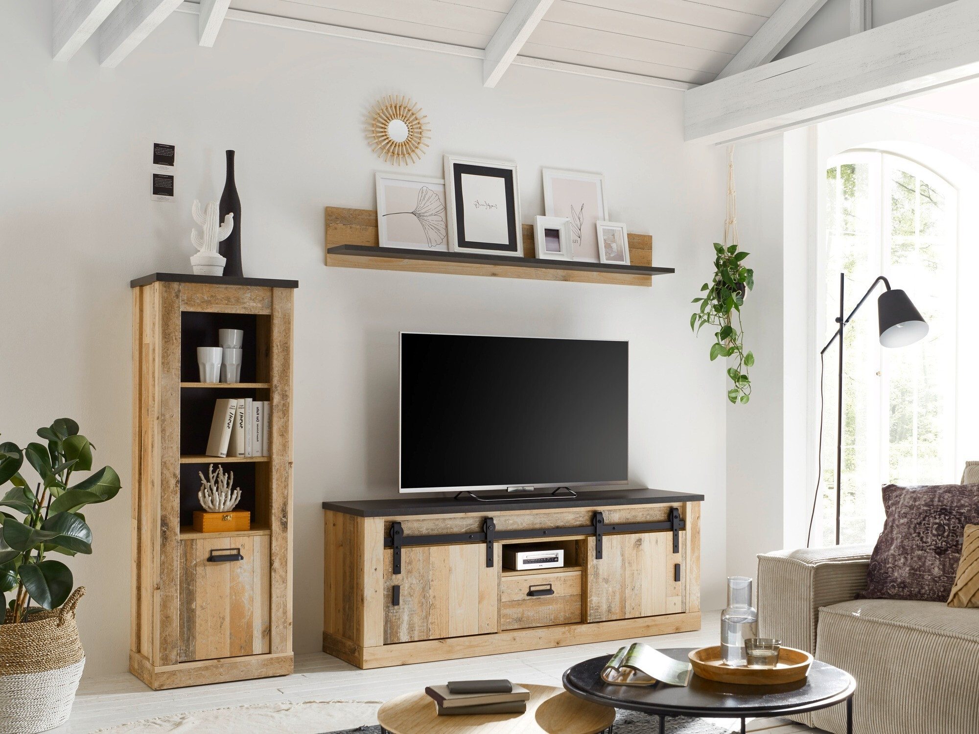 Nappali szett Cirtale 131 (Érett tölgy + Antracit)