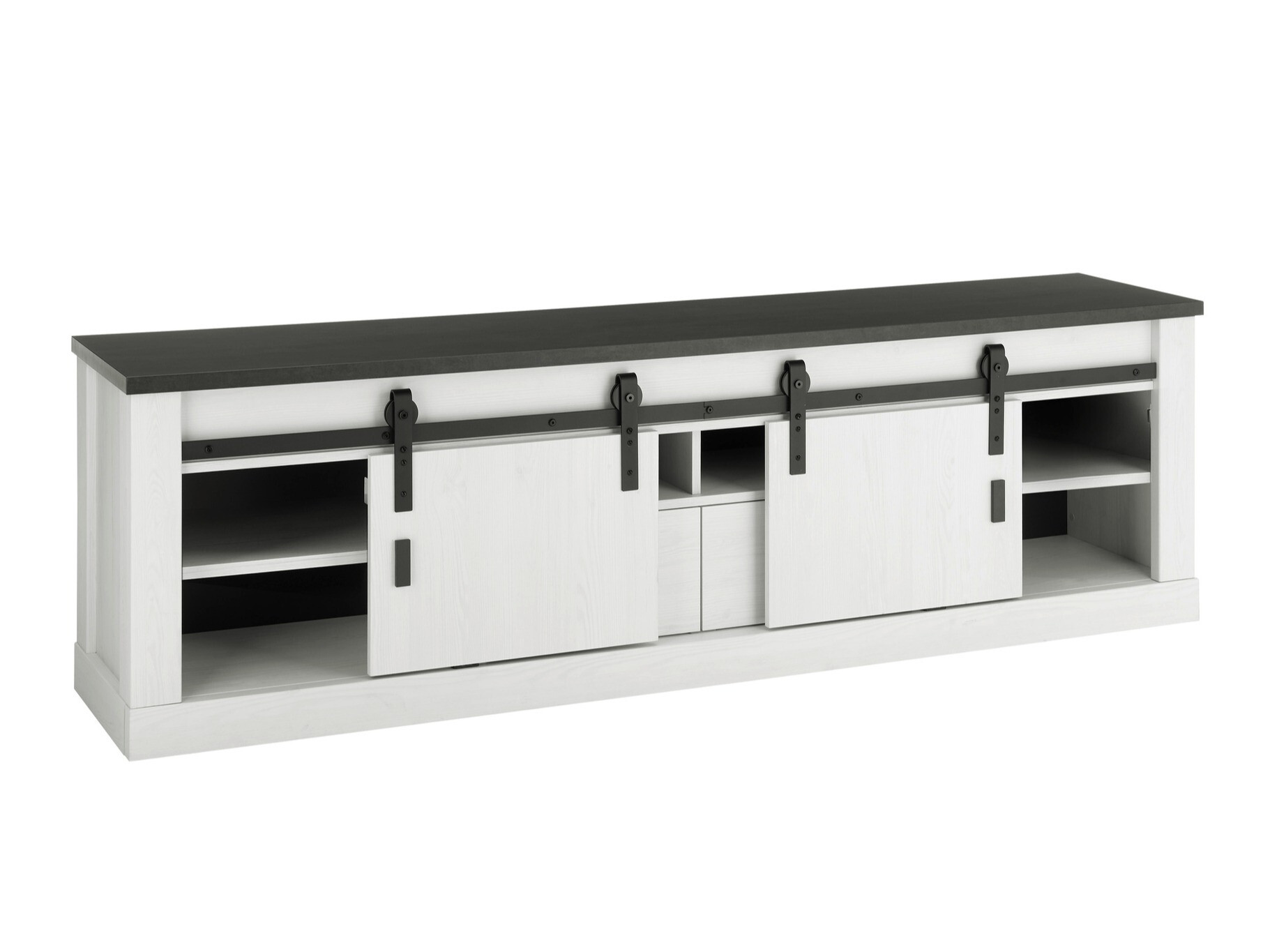 Nappali szett Cirtale 132 (Fehérített fenyő + Antracit)